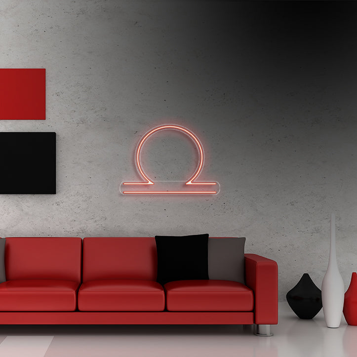 Bilancia - Segno zodiacale neon led