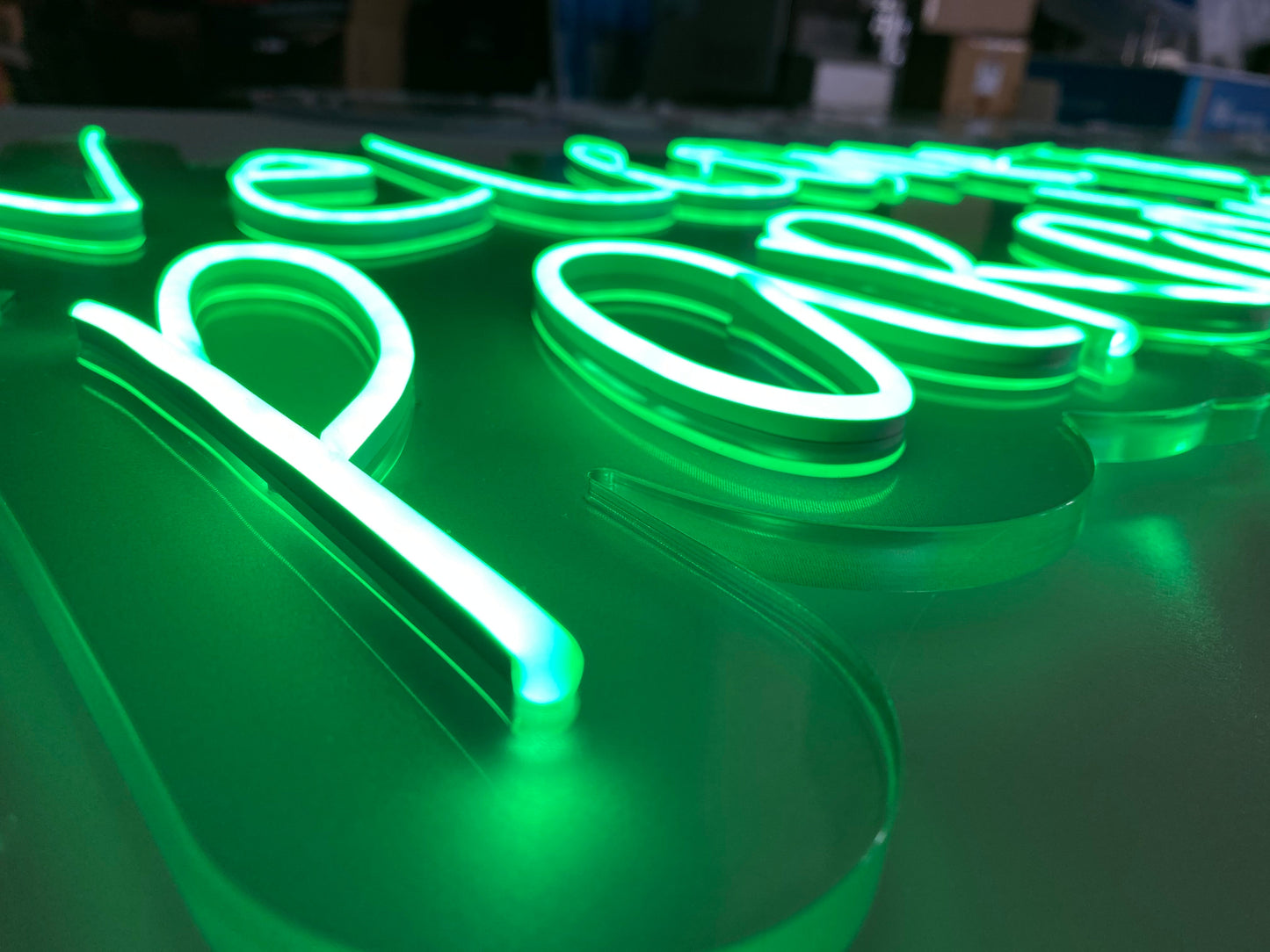 Scritta neon led personalizzata
