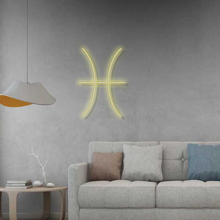 Pesci - Segno zodiacale neon led