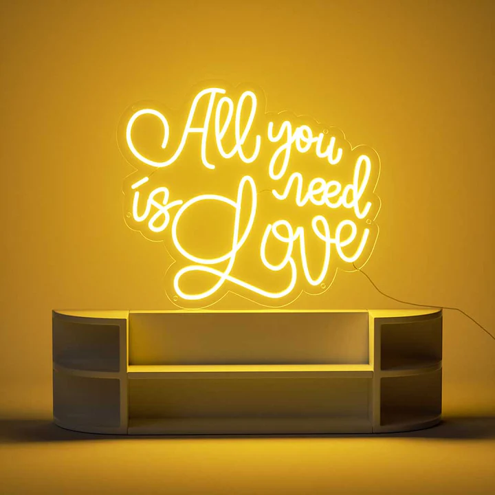 All you need is love - Scritta Neon led