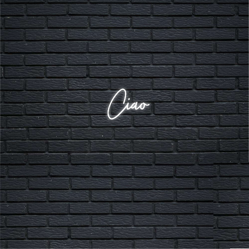 Scritta neon led personalizzata