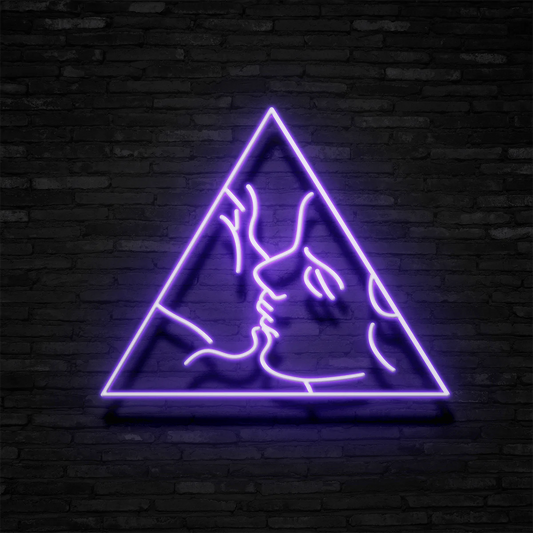 Bacio nel triangolo - Neon led