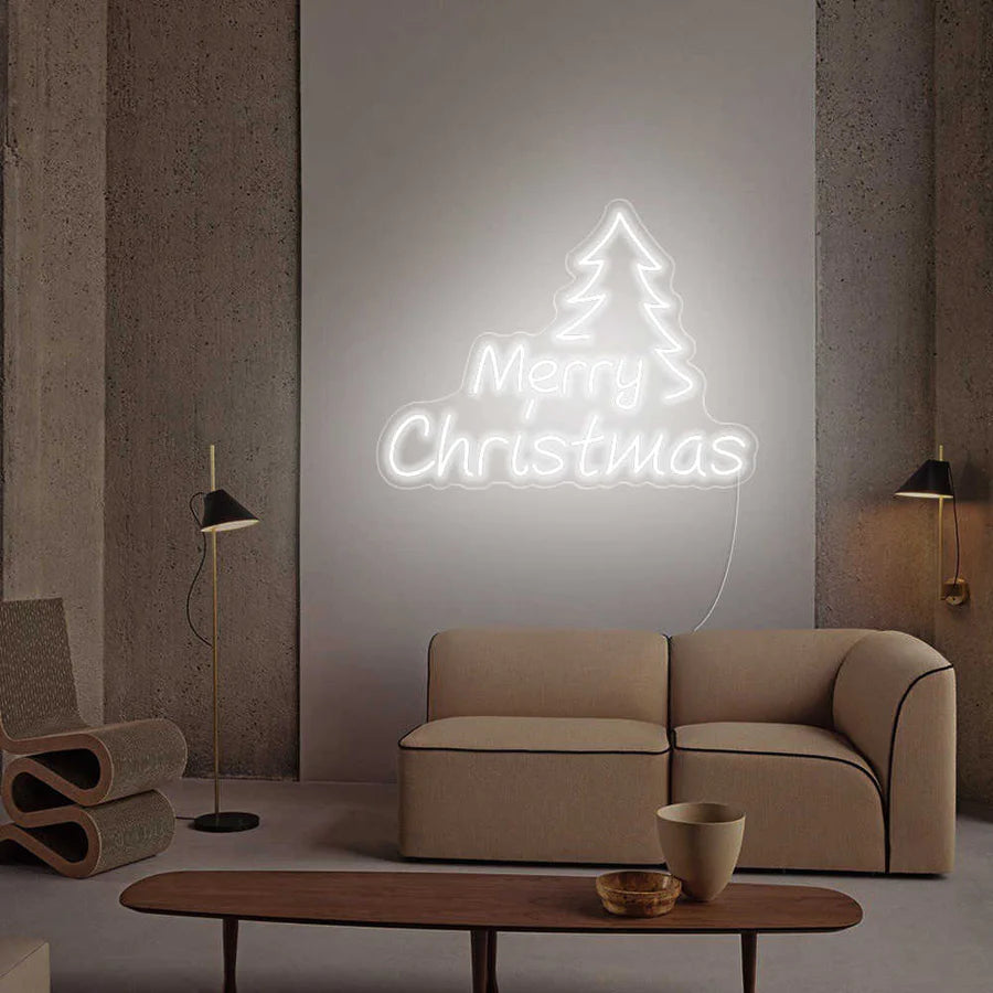 Merry christmas con albero - Neon led