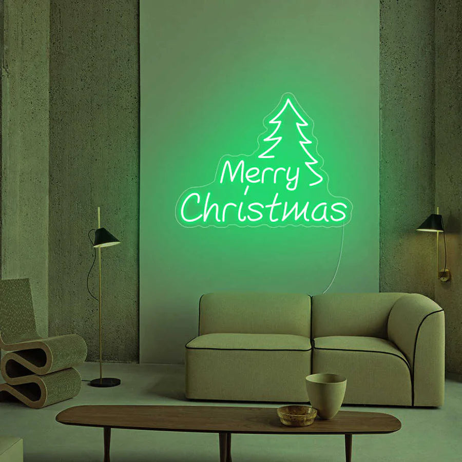 Merry christmas con albero - Neon led