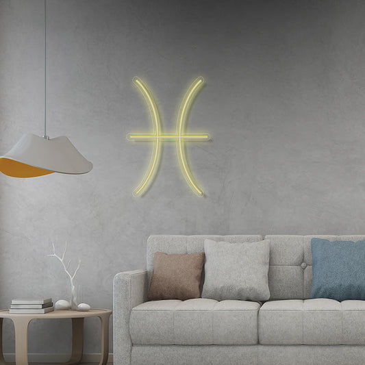 Pesci - Segno zodiacale neon led