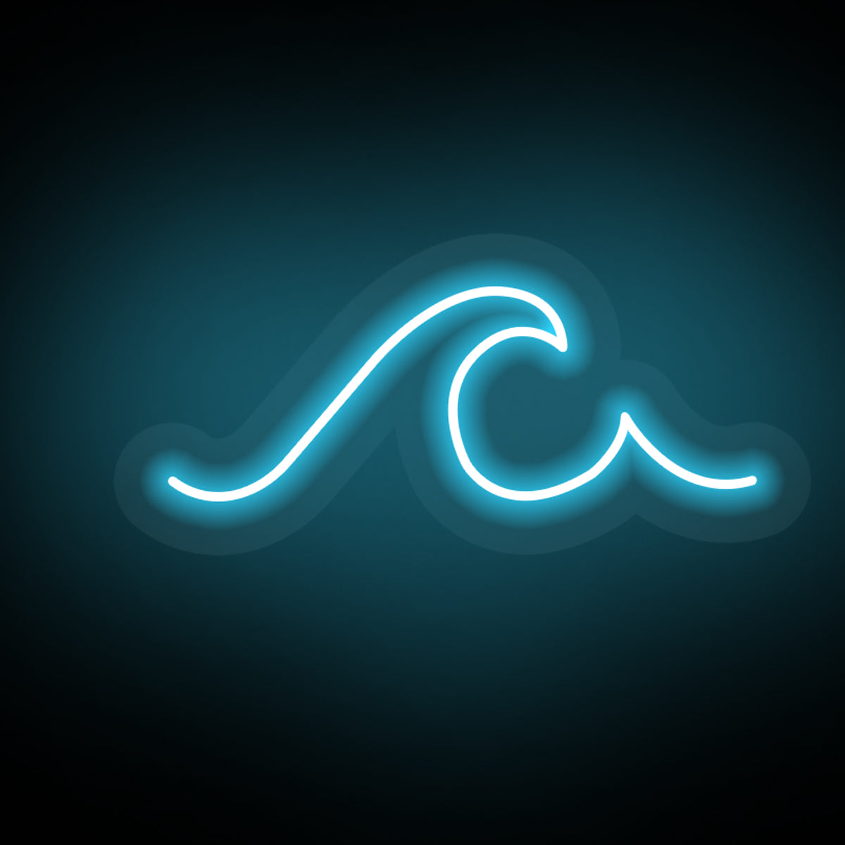 Simbolo neon led - Onda