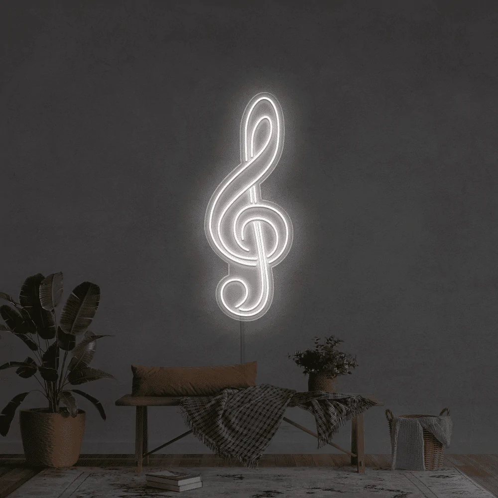 Chiave di sol - Insegna neon led